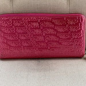 Folli Follie Women Wallet Link Patent Leather Cardholder Clutch Wristlet Purse